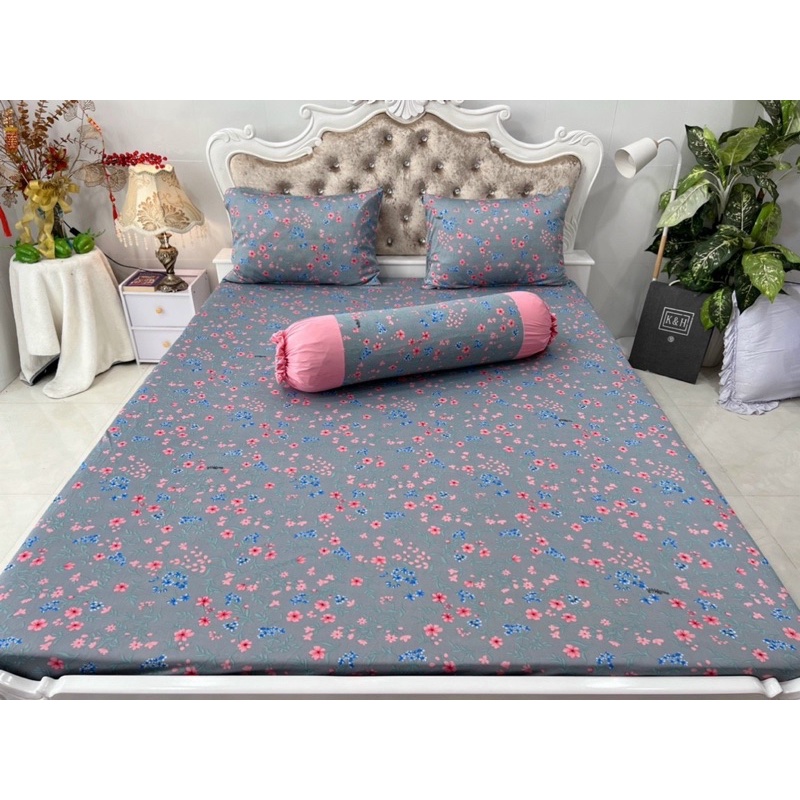 Drap thun hàn quốc mẫu hoa nhí 6 màu siêu xinh