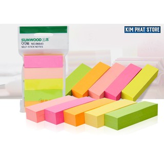 Giấy nhớ 5 màu Sunwood 50x15mm