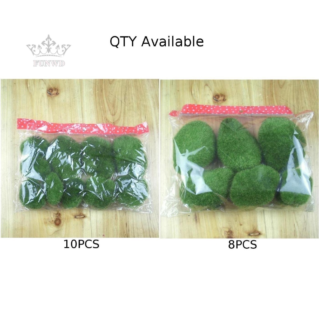 Bộ 8/10 đá rêu dùng trang trí vườn nhà sáng tạo và độc đáo