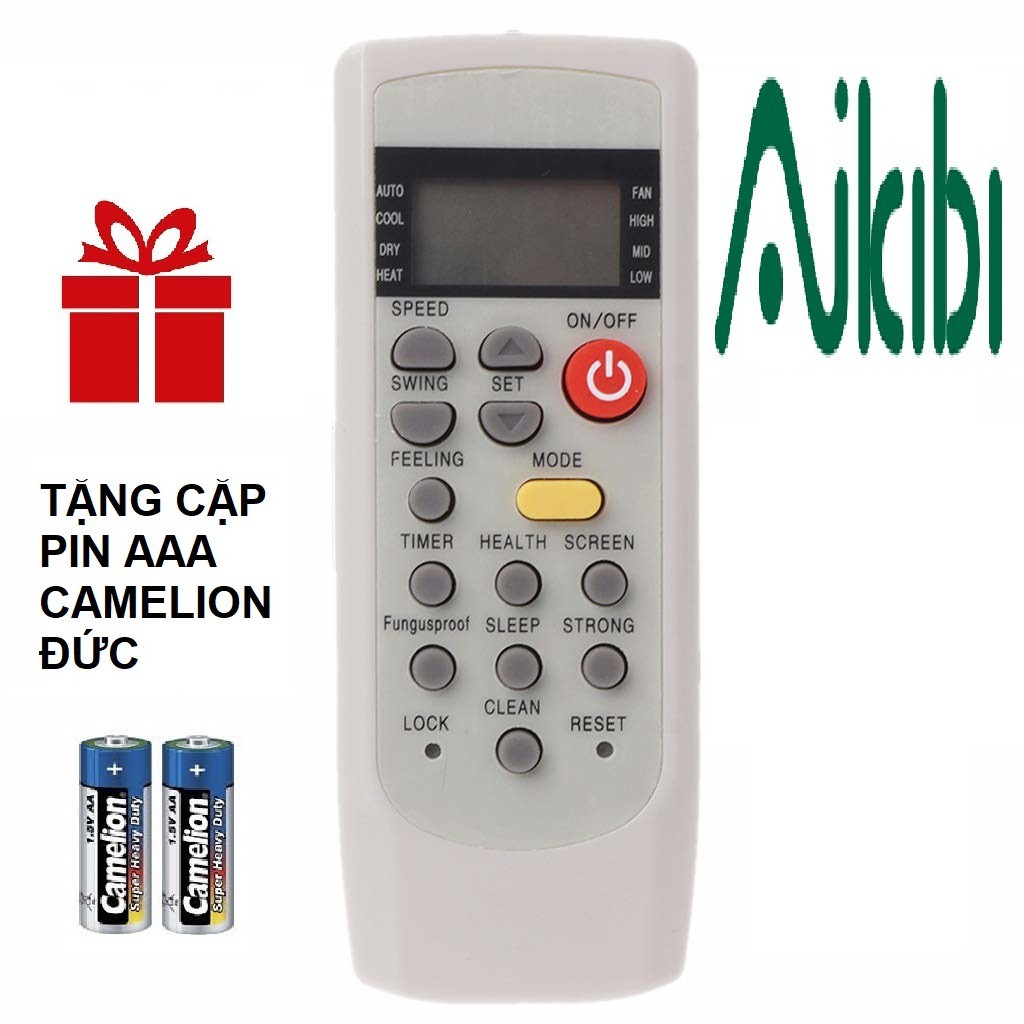 Remote máy lạnh AIKIBI mẫu 7 - Điều khiển điều hòa AIKIBI