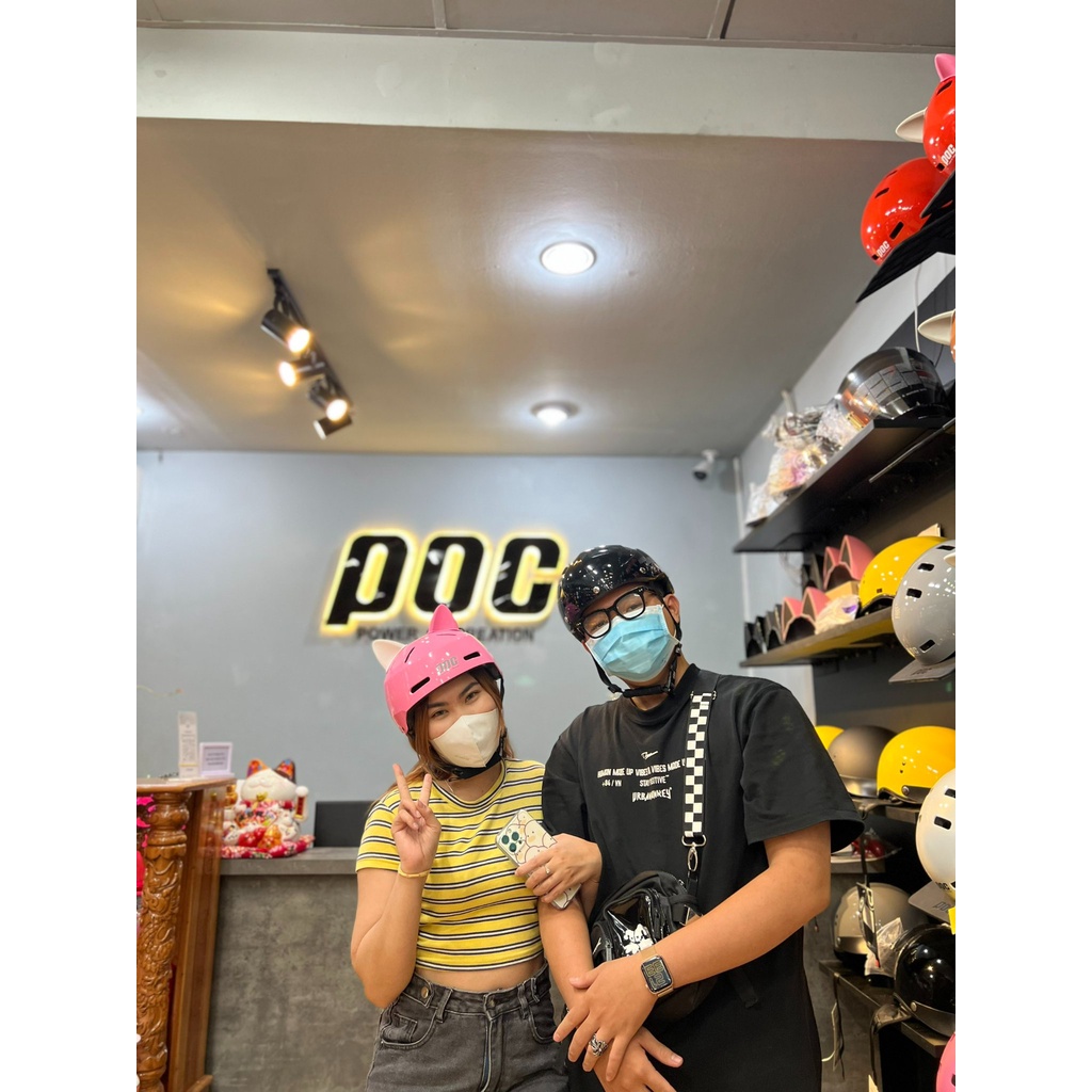 NÓN THỂ THAO POC P05 MÀU HỒNG BÓNG CHÍNH HÃNG