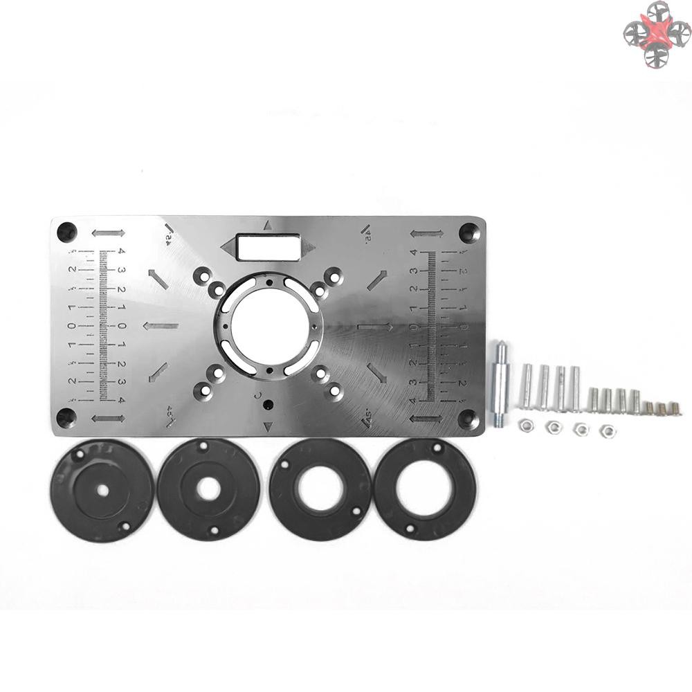 Bộ định hình chế biến/mài/khắc gỗ bằng nhôm đa năng kèm 4 vòng