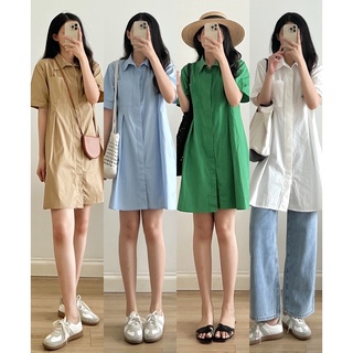 Váy sơ mi cộc tay túi ngực 886_v0073