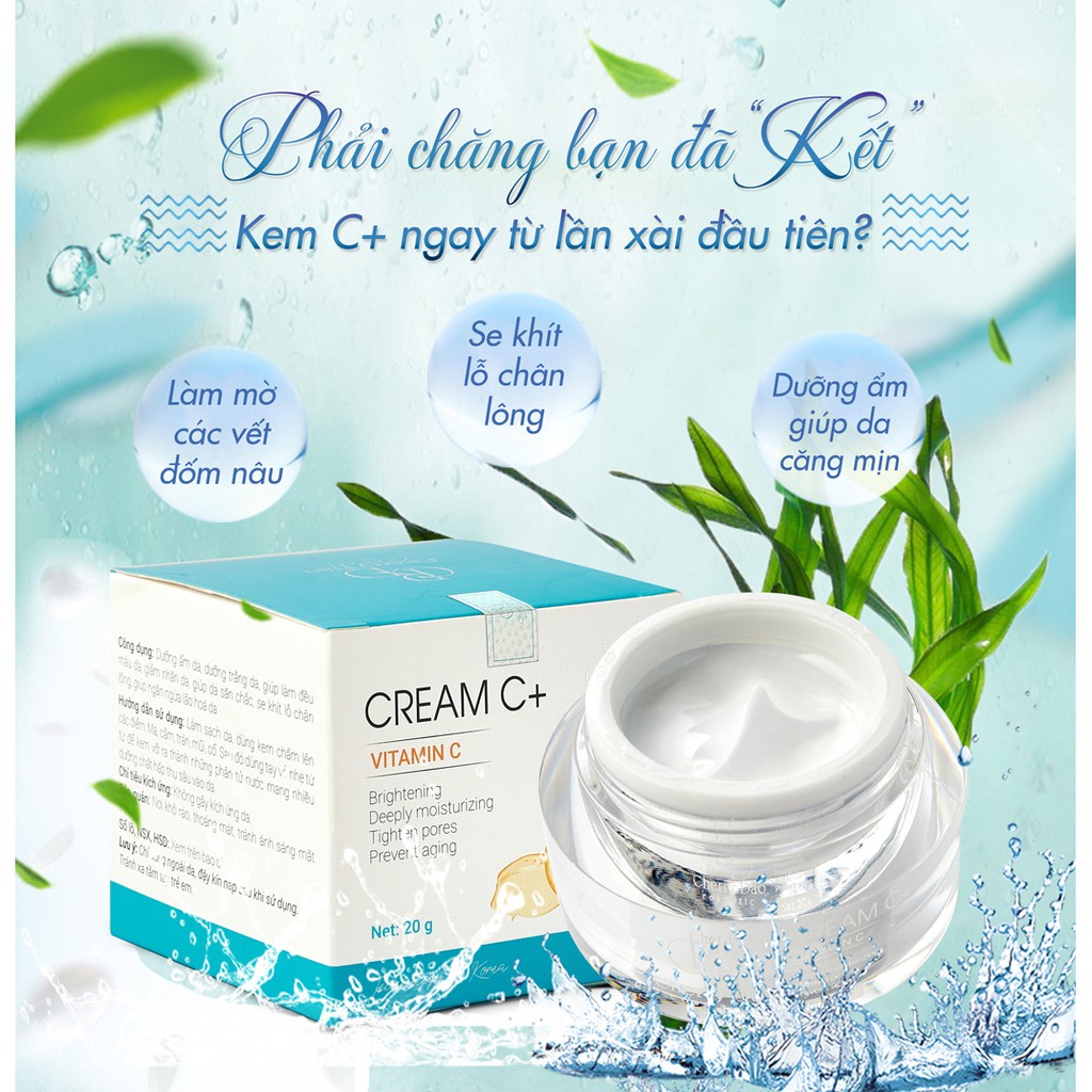 Kem face dưỡng trắng da nâng tông CREAM C+CRD