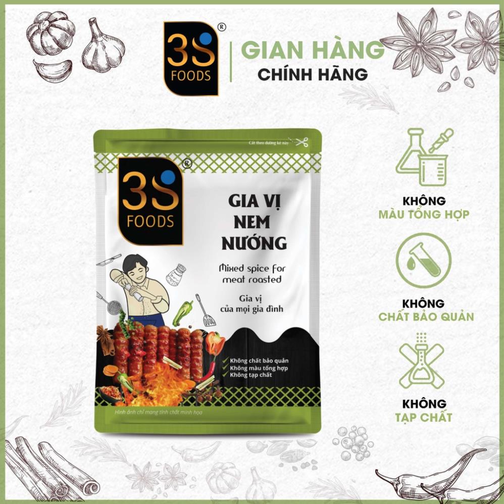 Gói Ướp Gia Vị Nem Nướng 10gr Cho Món Ăn Thêm Đậm Vị Hương Đặc Trưng