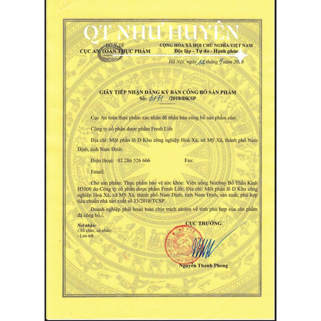 viên uống bổ thần kinh h5000 | Thế Giới Skin Care