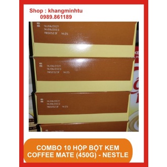 Combo 10 Hộp Bột kem coffee mate 450gram - Nétle pha cà phê , pha trà sữa