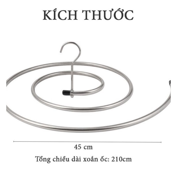 DEAL SỐC Móc Treo Phơi Chăn Mền Inox 304 Chống Rỉ Sét Treo Chăn Mền Khăn Chịu Lực Lên Đến 10KG