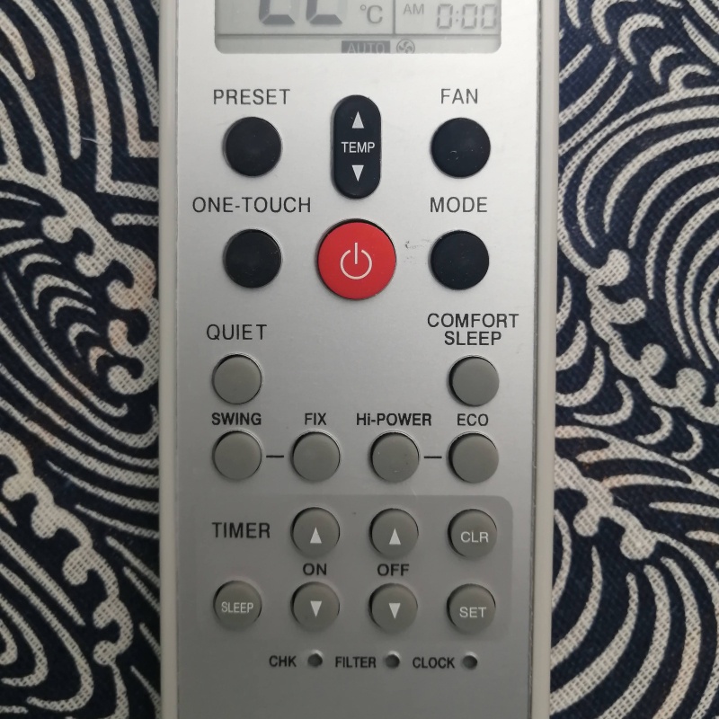 Điều khiển điều hòa Toshiba 1 chiều ( Nút đỏ)-Remote máy lanh Toshiba