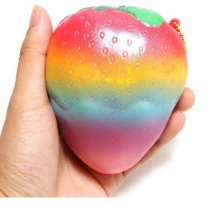 SQUISHY DÂU GALAXY NGŨ SẮC - dâu xanh -dâu đỏ