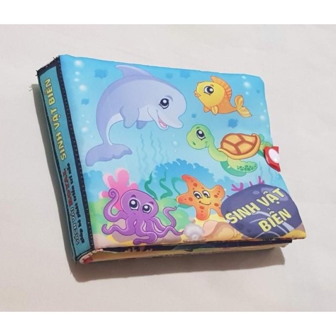 SÁCH VẢI 5 CHỦ ĐỀ CHO BÉ KÍCH THƯỚC 13X16CM HÀNG VIỆT NAM