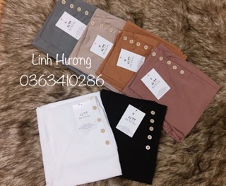 Quần lửng ống rộng 5 khuy