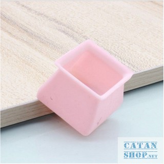 Vỏ bọc chân bàn ghế silicon dày hình vuông, miếng silicon dày bọc chân bàn ghế chống trượt - an toàn
