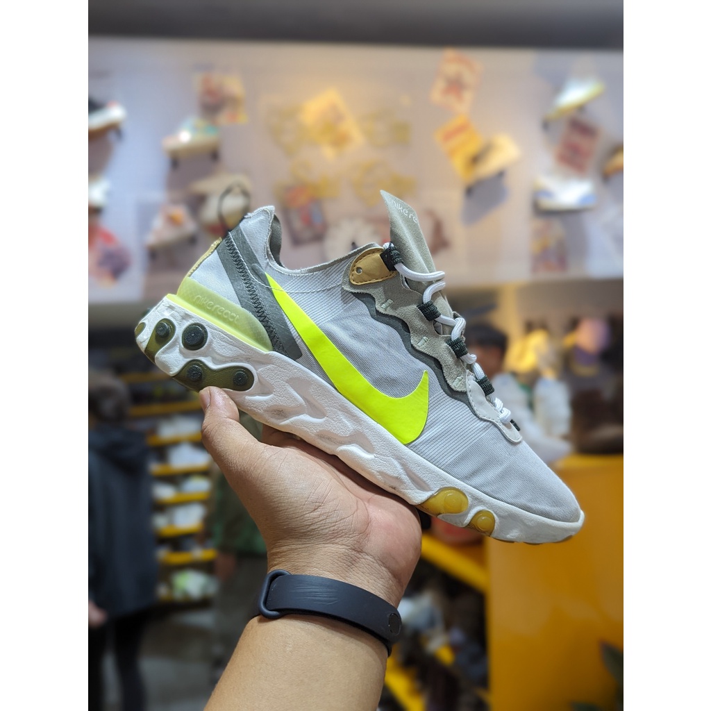 Giày 2hand Nike React Element 55 Spruce Volt - BQ6166-009 - Giày Cũ Sài Gòn 456