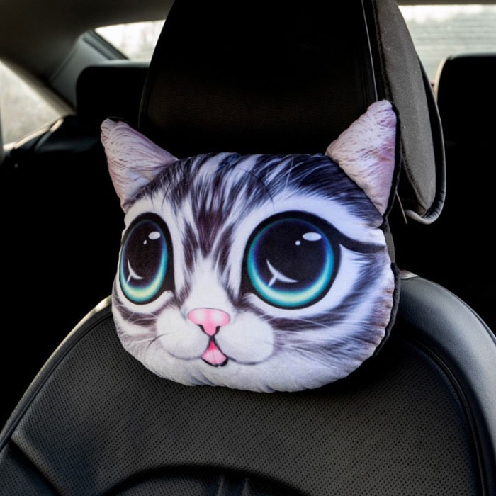 Gối Đầu Xe Ô Tô Dễ Thương Trang Trí Ô Tô Gối Tựa Đầu Xe Hơi Hình Thú Cưng 3D ZATASTORE | BigBuy360 - bigbuy360.vn