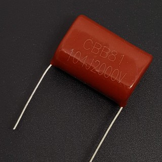 Tụ 104j 2000v 0.1uf 2kv cbb màu nâu