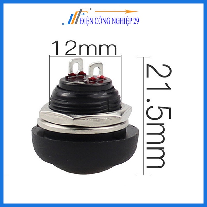 Nút Nhấn Đề PBS-33B Không Thấm Nước 12mm