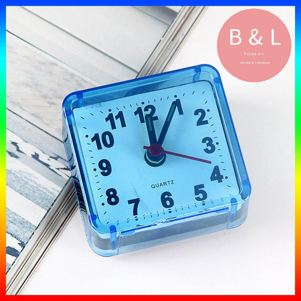 Đồng Hồ Báo Thức Để Bàn Hình Vuông Pha Lê Sang Trọng