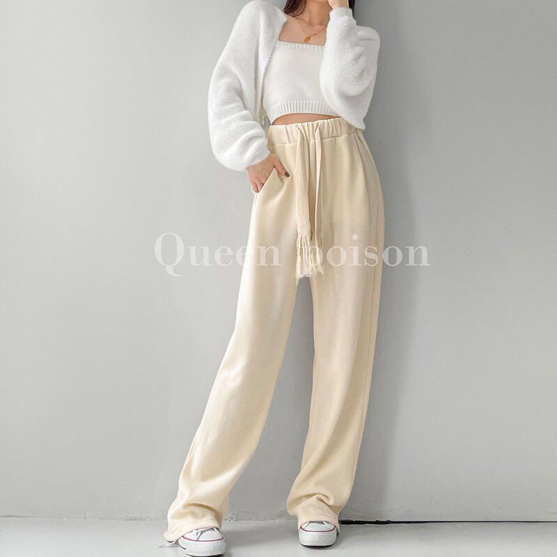 Quần Ống Rộng CULLOTTES Unisex Nam Nữ Bom Chun Bo CHân Dáng Rộng Cạp Chun Dây To