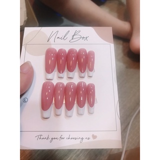 nails box móng úp kết hợp sơn đầu móng