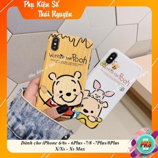 ỐP LƯNG GẤU POOH ĐÁNG YÊU ( IN PHỦ BÓNG ) - ỐP IPHONE DẺO NỔI SỌC - VALI 3D
