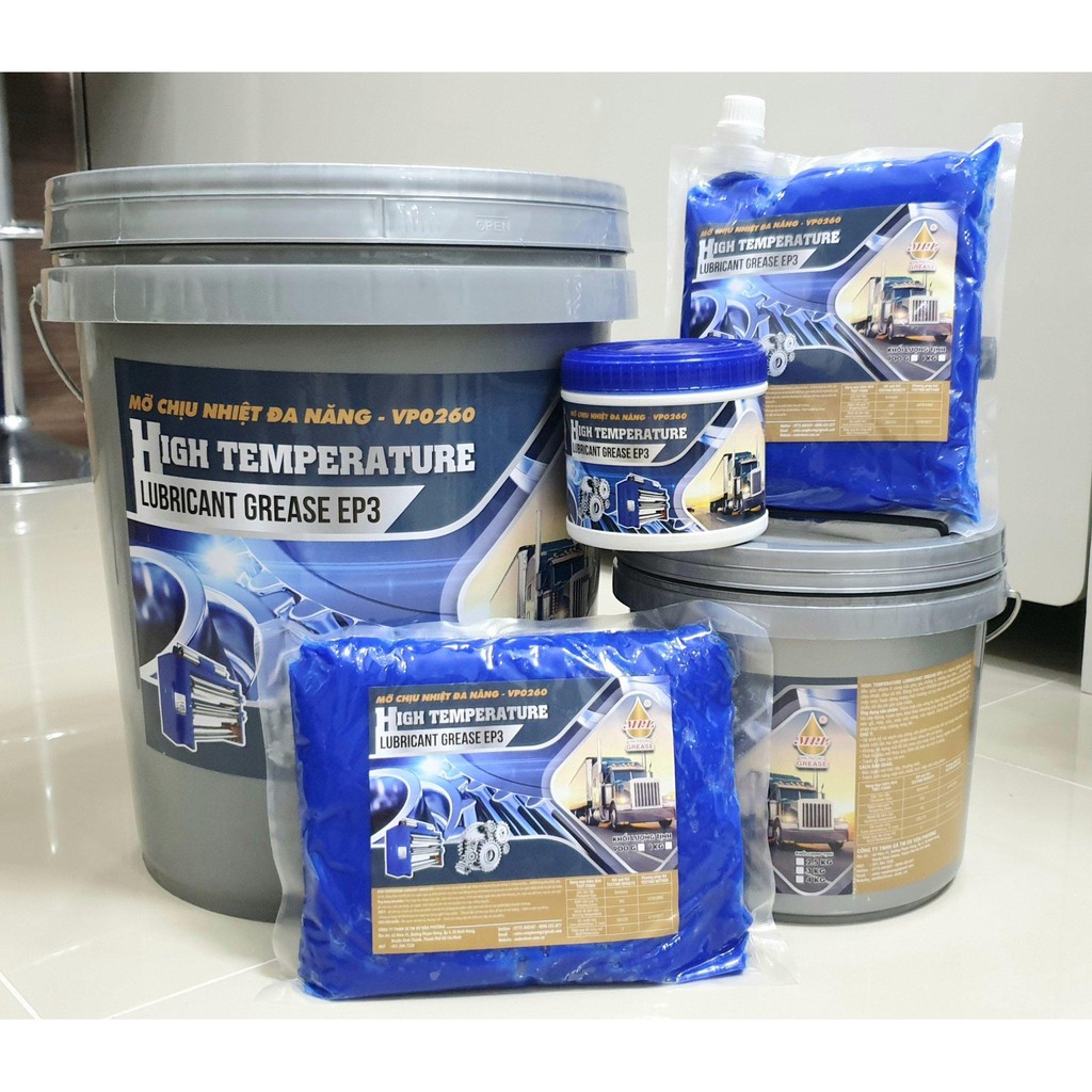 Mỡ bôi trơn cao cấp kháng nước, chịu nhiệt 300 độ túi 900g