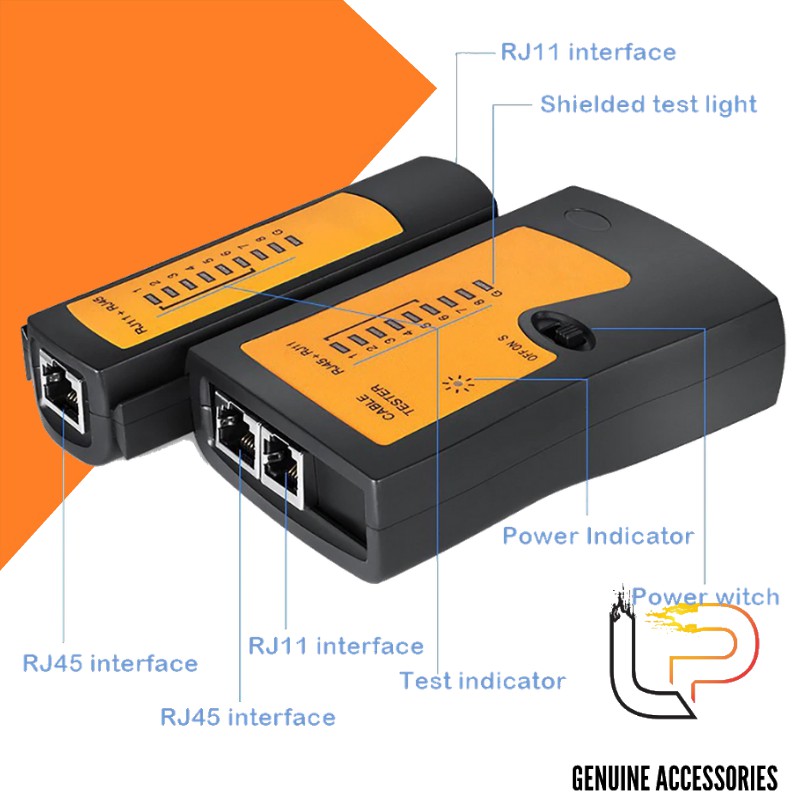 Bộ test cáp mạng LAN màu đen XS-468HS
