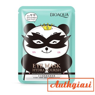 Mask giảm thâm mắt Bioaqua Eye Mask Mặt nạ mắt Gấu trúc Hydra Nourish Byebye