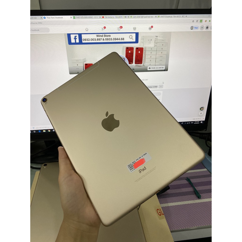 Máy tính bảng Apple iPad Pro 2017 10.5 inch VÀNG 256GB Wifi + 4G - Hàng nhập khẩu QUỐC TẾ MỸ chính hãng.