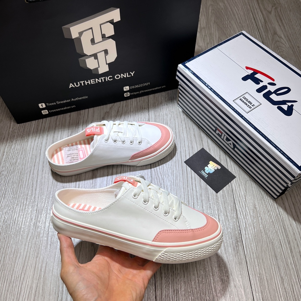 Giày thể thao đạp gót FILA DOUBLE MARKER LX MULE 1XM00984 154 146 112