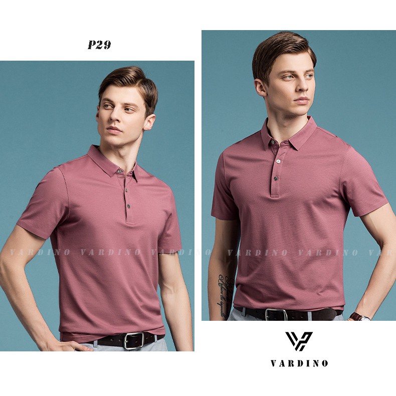 Áo phông, áo thun trơn nam cao cấp polo VARDINO cổ bẻ cotton, không nhăn, không phai thấm hút cao cấp trung niên mới p31 | BigBuy360 - bigbuy360.vn