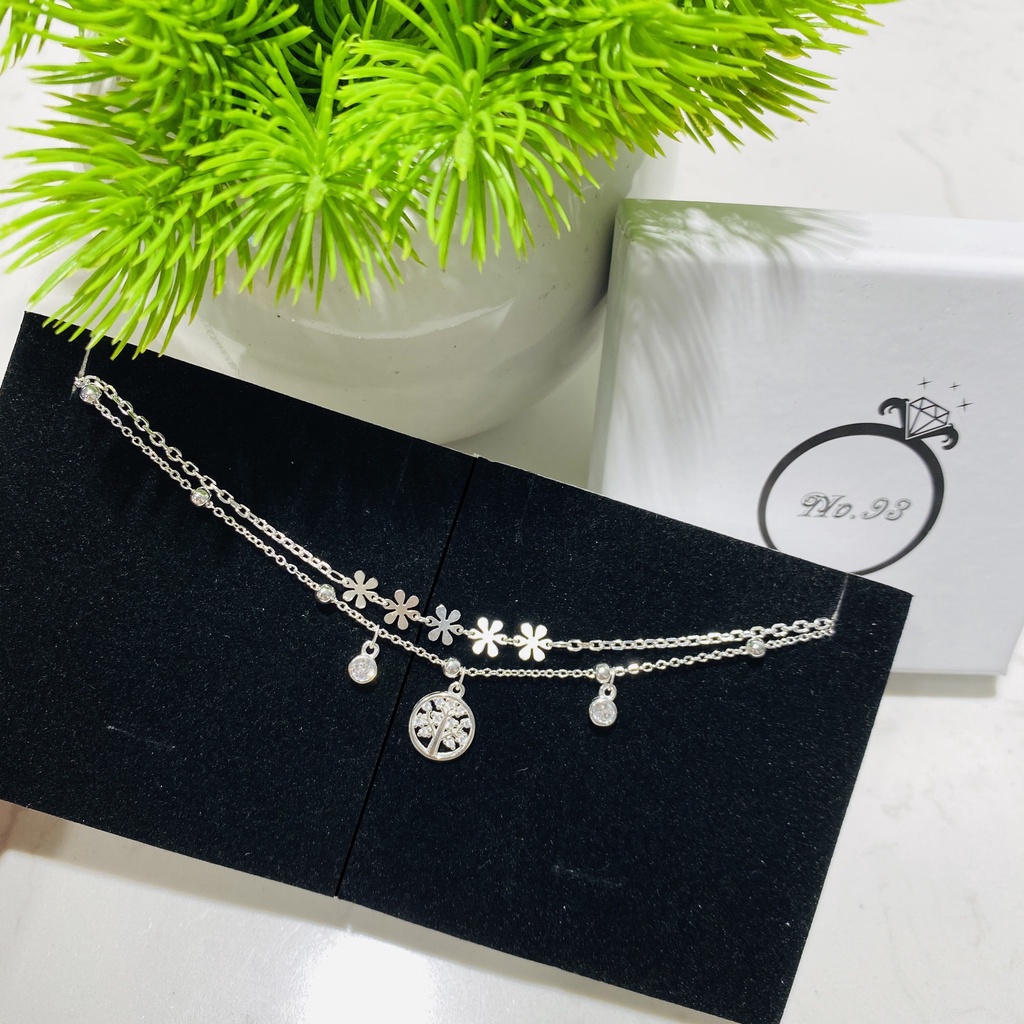 (BẠC Ý CAO CẤP) Lắc tay bạc vòng tay bằng bạc cho nữ trẻ trung tinh tế làm quà tặng ý nghĩa trang sức No.93