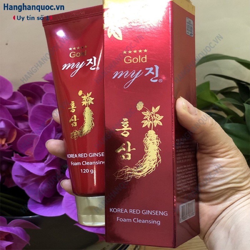 Sữa rửa mặt hồng sâm my gold