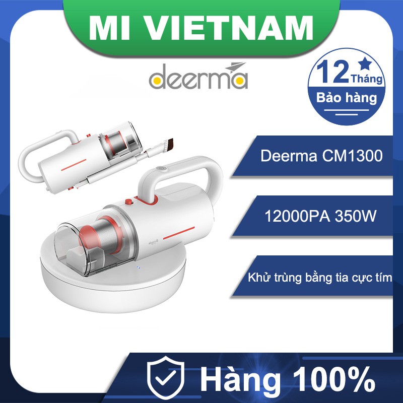 Máy Hút Bụi Cầm Tay Deerma CM1300 Handheld Vacuum Cleaners 12000Pa Lực hút Loại bỏ 99,99% mạt | WebRaoVat - webraovat.net.vn