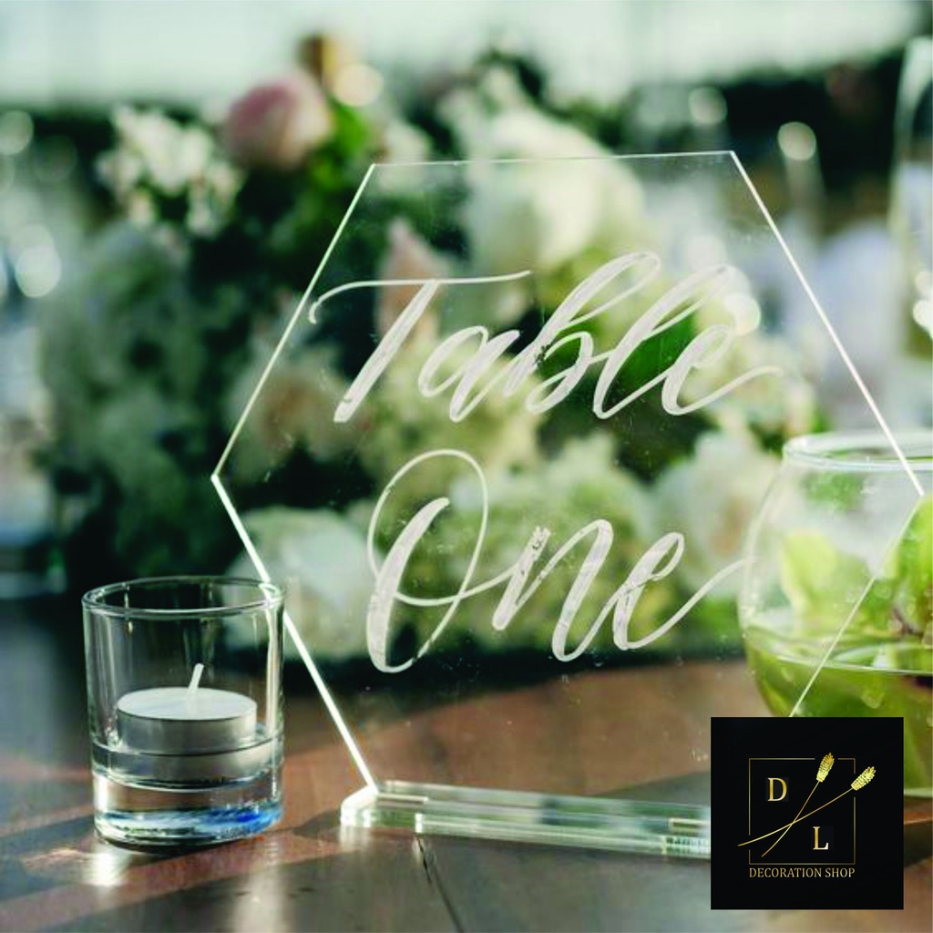 Thẻ Số Bàn Mica Cao Cấp