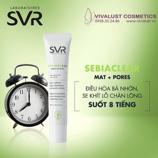 Kem dưỡng da làm giảm mụn svr sebiaclear mat + pores 40ml