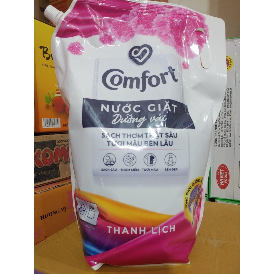 Nước Giặt Dưỡng Vải Comfort Túi 3.6kg