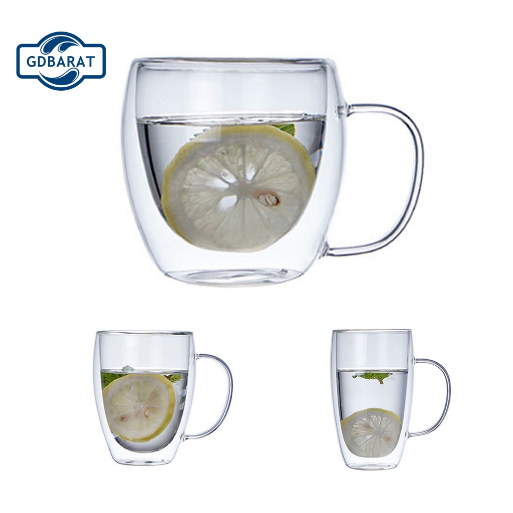 [NYCA Stock] Cốc Thủy Tinh Borosilicate Cách Nhiệt Tinh Tế