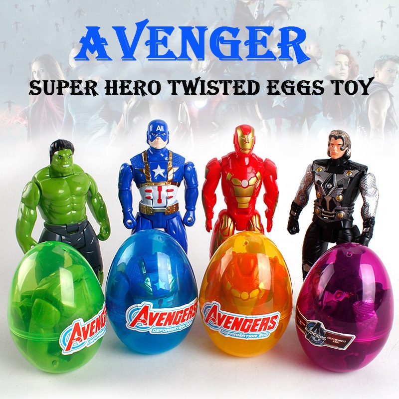 Đồ chơi quả trứng mô phỏng nhân vật siêu anh hùng trong phim Avenger