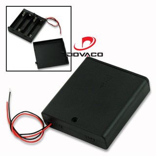 Combo 2 Hộp chuyển đổi 4 pin tiểu AA 1.5V thành nguồn 6V_không có nắp