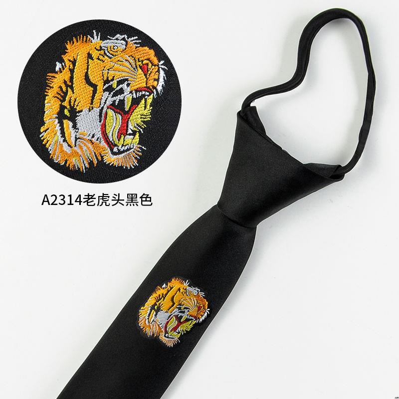 Cà Vạt Thêu Họa Tiết Phong Cách Hàn Quốc 5cm Dành Cho Nam Và Nữ