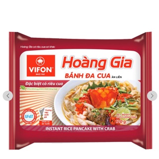 Combo 5 bịch Bánh đa cua Vifon Hoàng Gia 120g