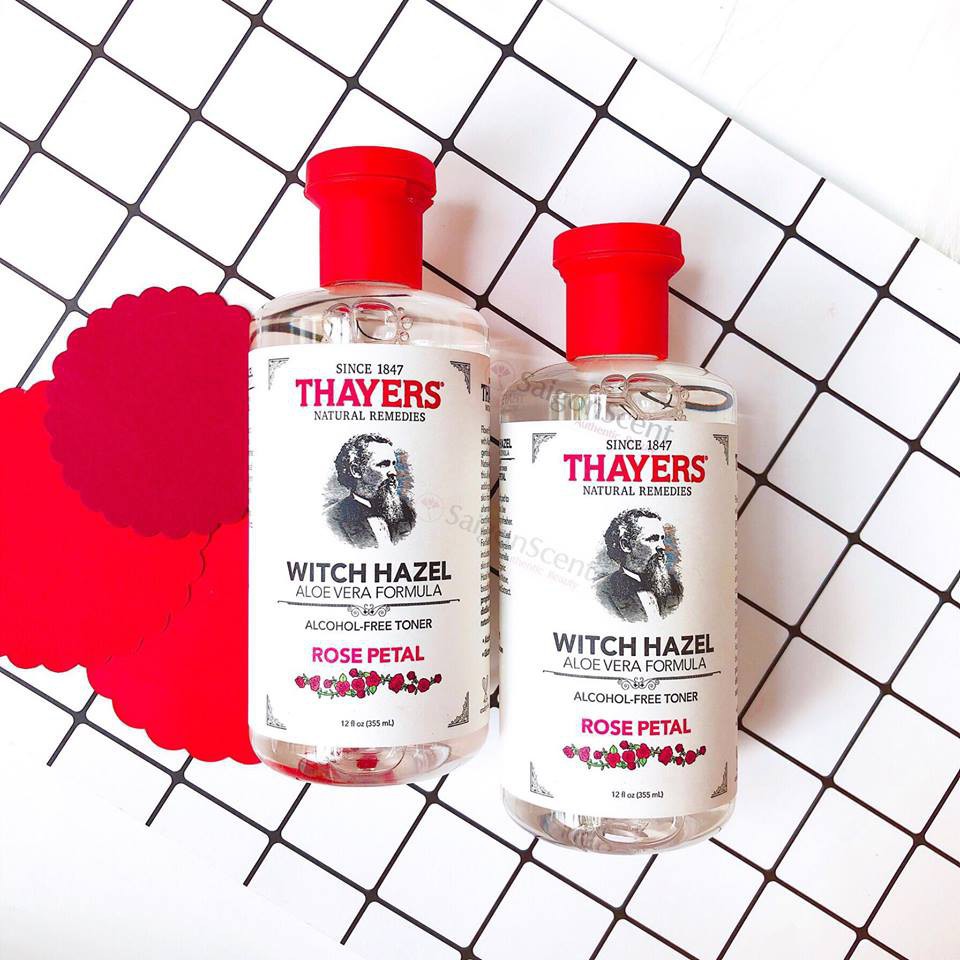 Nước Hoa Hồng Không Cồn Thayers Witch Hazel Rose Petal 355ml (Dành cho da khô, da thường)