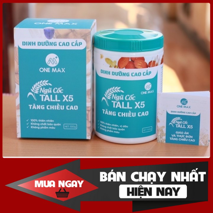 BỘT DINH DƯỠNG NGŨ CỐC TĂNG CHIỀU CAO TALL NANO X5 (One max)