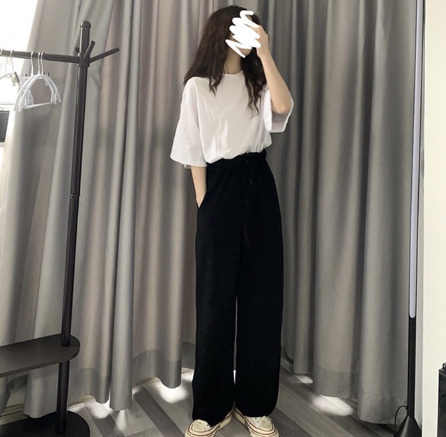 QUẦN TÂY NỮ ỐNG DÀI RỘNG FORM Ulzzang + Ảnh thật | BigBuy360 - bigbuy360.vn