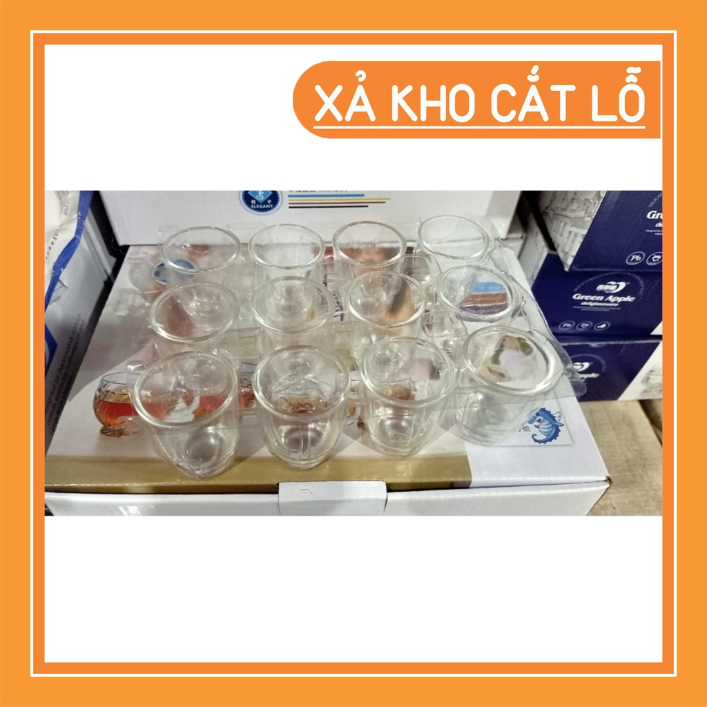 (thanh lý kho giá sỉ) {shop yêu thích} bộ 12 ly uống rượu
