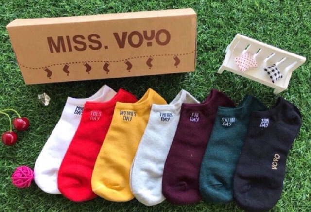 Set vớ 7 ngày MISS VOYO cổ ngắn