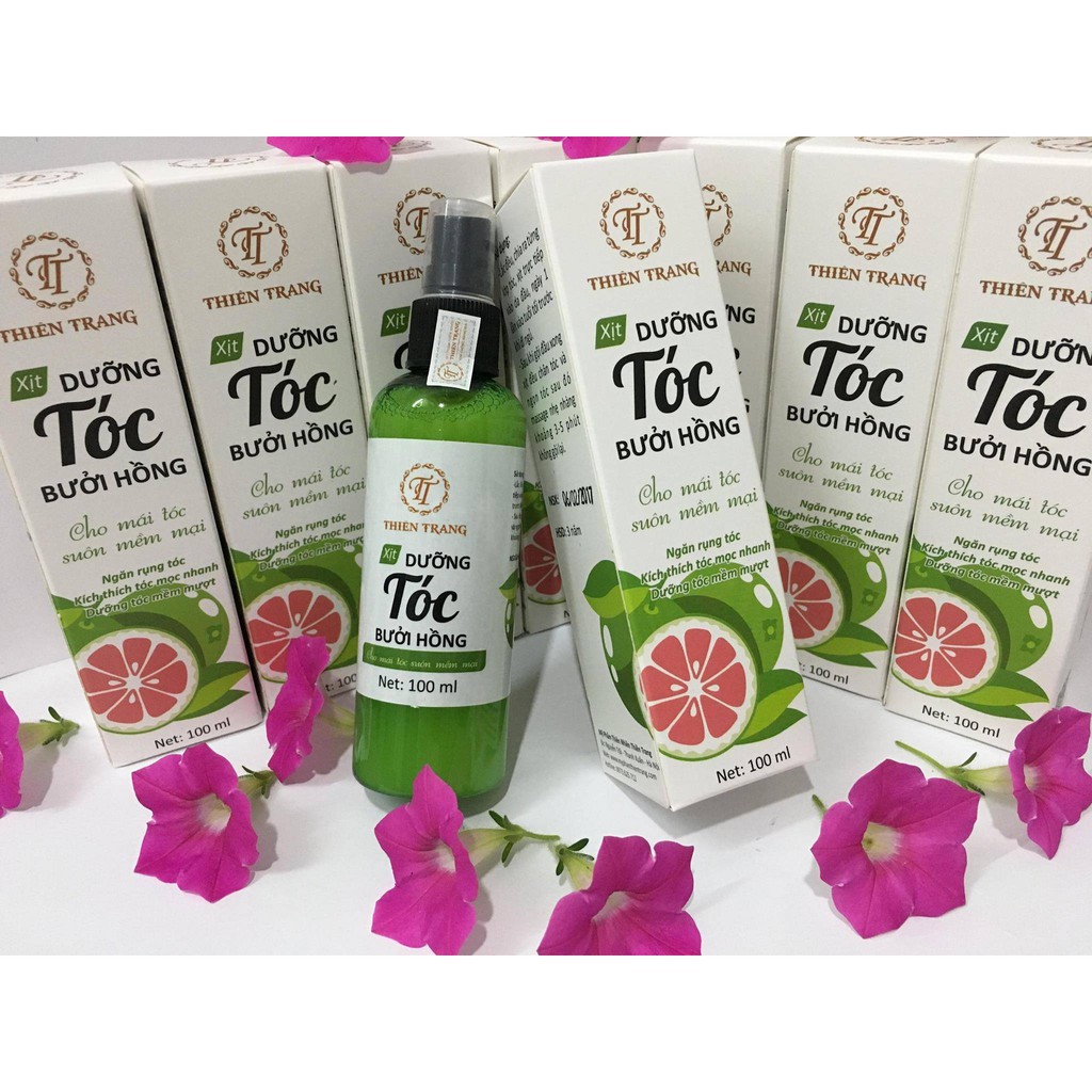 XỊT DƯỠNG TÓC BƯỞI HỒNG