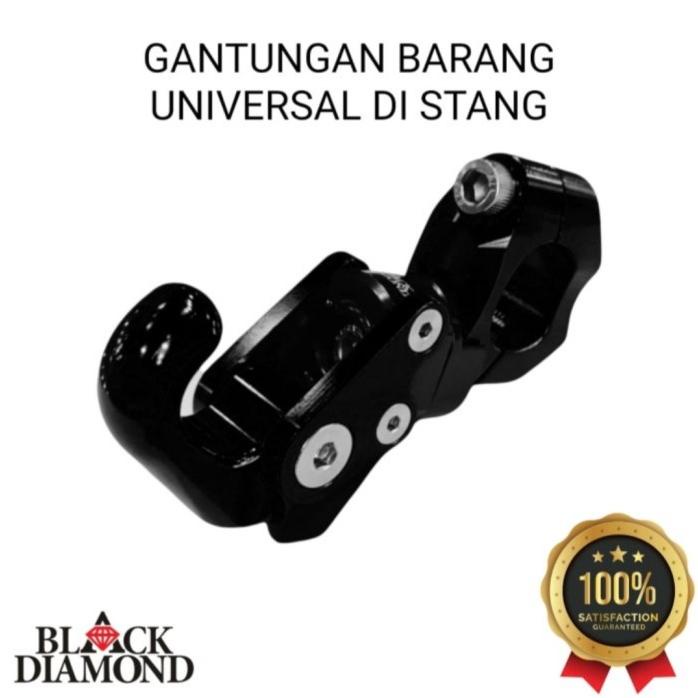 Móc Treo Gương Chiếu Hậu dm002 Gắn Tay Lái Xe Máy / Gương Chiếu Hậu Đính Kim Cương Màu Đen