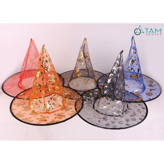 [HALLOWEEN - CÓ HỎA TỐC] Nón Phù thủy Halloween vải lưới HLW-NPT-12
